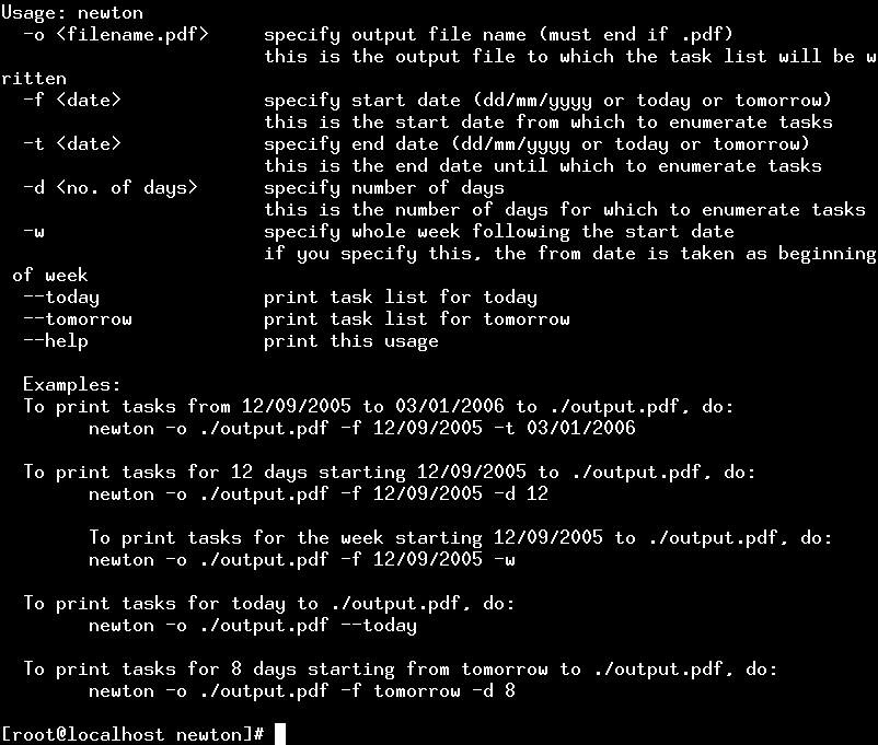 Command Line Usage