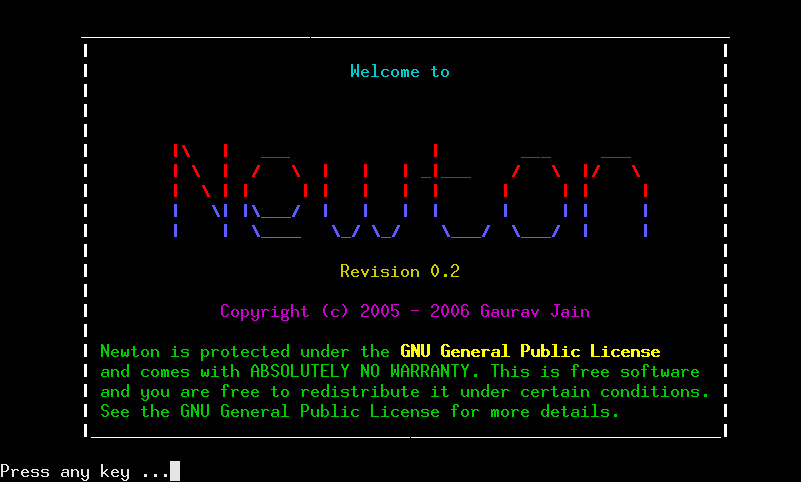 Welcome Screen
