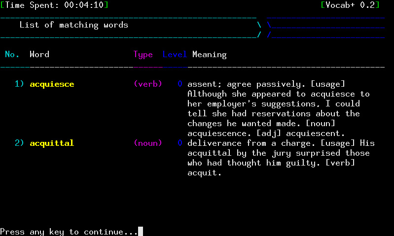 Search Words